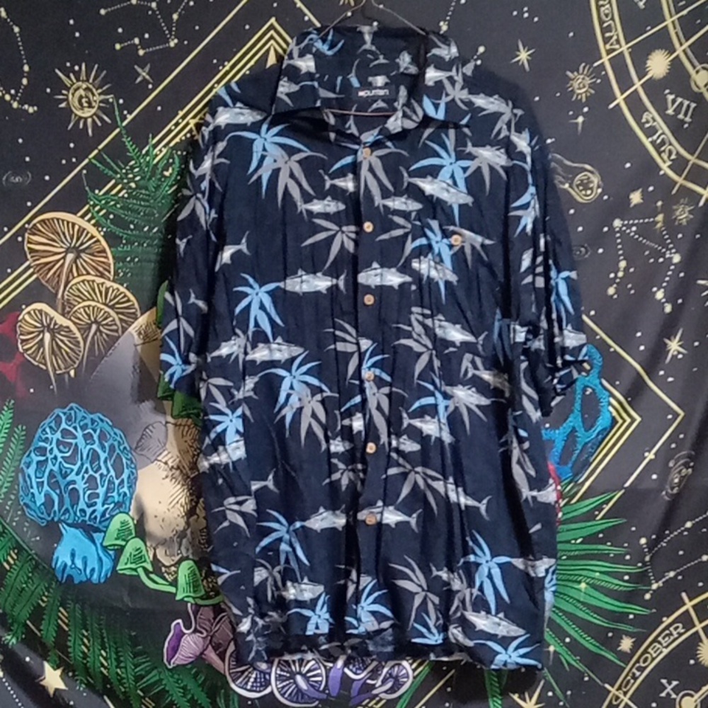 Men's casual button down shirt sz M